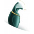 Стимулятор клітора з язичком і вібрацією Zalo Hero, зелений (33570) – фото 4
