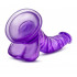 Фаллоимитатор реалистичный с присоской, фиолетовый, 22 см х 3.7 см (33490) – фото 4