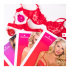 Сексуальний корсет з мережива, червоний corset & thong L/XL (35856) – фото 2