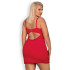 Сексуальная красная сорочка с кружевным декольте большого размера XXL (36082) – фото 9