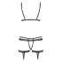 Комплект сексуальный из прозрачной сеточки с подвязками для чулок, черный S/M (36128) – фото 7