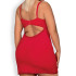 Сексуальная красная сорочка с кружевным декольте большого размера XXL (36082) – фото 11