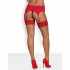 Чулки  Jolierose stockings red S/M (35768) – фото 4
