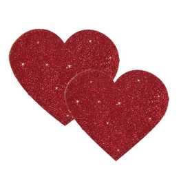 Наклейки на грудь красное сердце Titty Sticker Heart