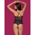 Сексуальное боди из кружева с украшением в области бюста  teddy opencrotch black S/M (35953) – фото 10