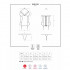 Еротичний корсет зі шнурівкою і пажами для панчіх corset & thong red L/XL (35849) – фото 15