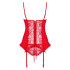 Эротический корсет с подвязками для чулок Heartina corset & thong red S/M (35984) – фото 7