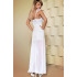 Плаття атласне біле видовжене сзадиFeelia Gown S/M (22103) – фото 3