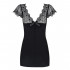 Элегантное черное мини платье с кружевными рукавами XXL (35926) – фото 5